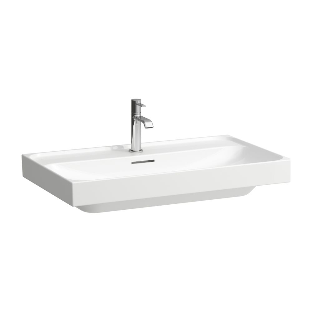 Laufen Waschtisch MEDA 460x800x160mm, Weiß, 1 Hahnloch, mit Überlauf... LAUFEN-H8101170001041 7612738062439 (Abb. 1)