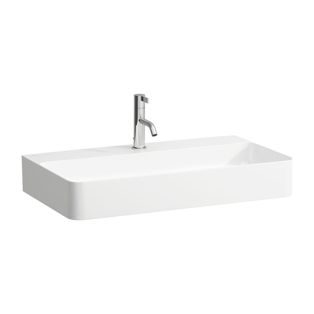 Laufen Aufsatzwaschtisch VAL 420x750x155mm, Weiß LCC, 1 Hahnloch, ohne Überlauf... LAUFEN-H8162854001111 7612738342432 (Abb. 1)
