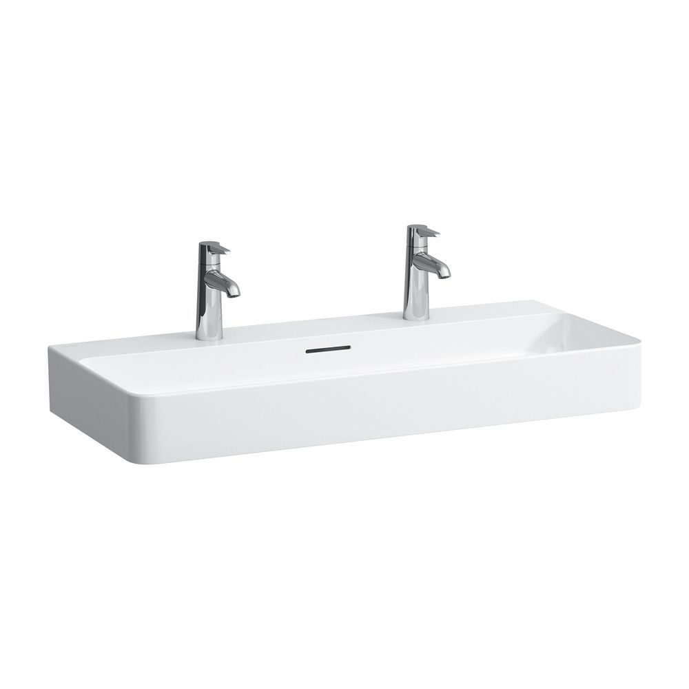 Laufen Aufsatzwaschtisch VAL 420x950x155mm, Weiß, 1 Hahnloch, links/rechts, mit ... LAUFEN-H8162870001071 7612738910297 (Abb. 1)