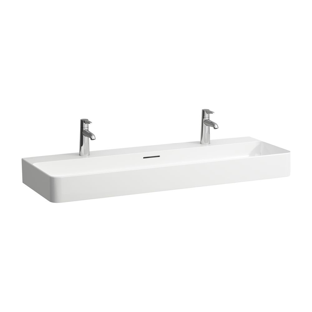 Laufen Waschtisch VAL 420x1200x155mm, Weiß LCC, 1 Hahnloch, links/rechts, mit Üb... LAUFEN-H8102894001071 7612738903275 (Abb. 1)