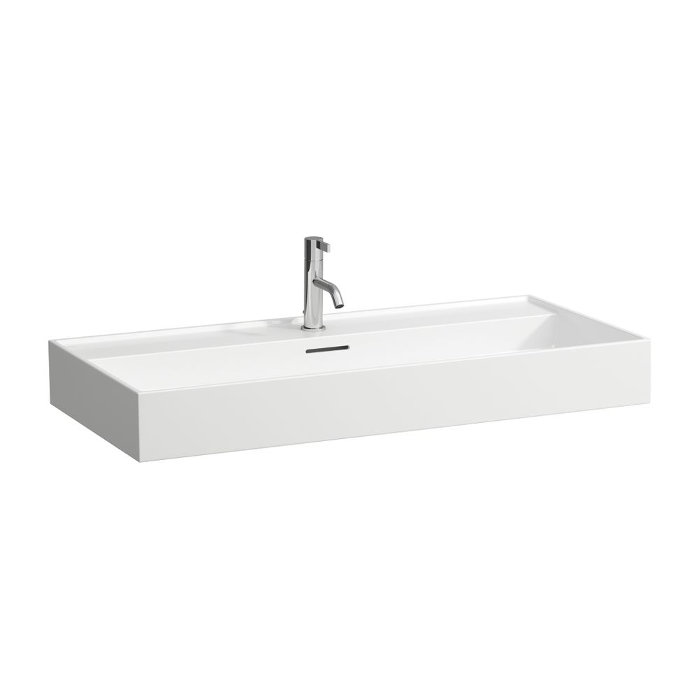 Laufen Aufsatzwaschtisch Kartell 460x1000x145mm, Active Weiß LCC, 1 Hahnloch, mi... LAUFEN-H816337A001041 7612738088422 (Abb. 1)