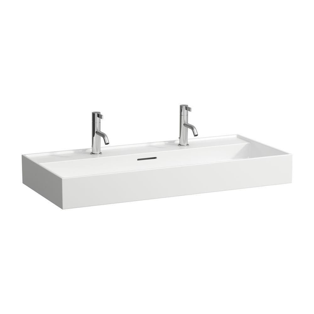 Laufen Aufsatzwaschtisch Kartell 460x1000x145mm, Weiß LCC, 1 Hahnloch, links/rec... LAUFEN-H8163374001071 7612738011246 (Abb. 1)