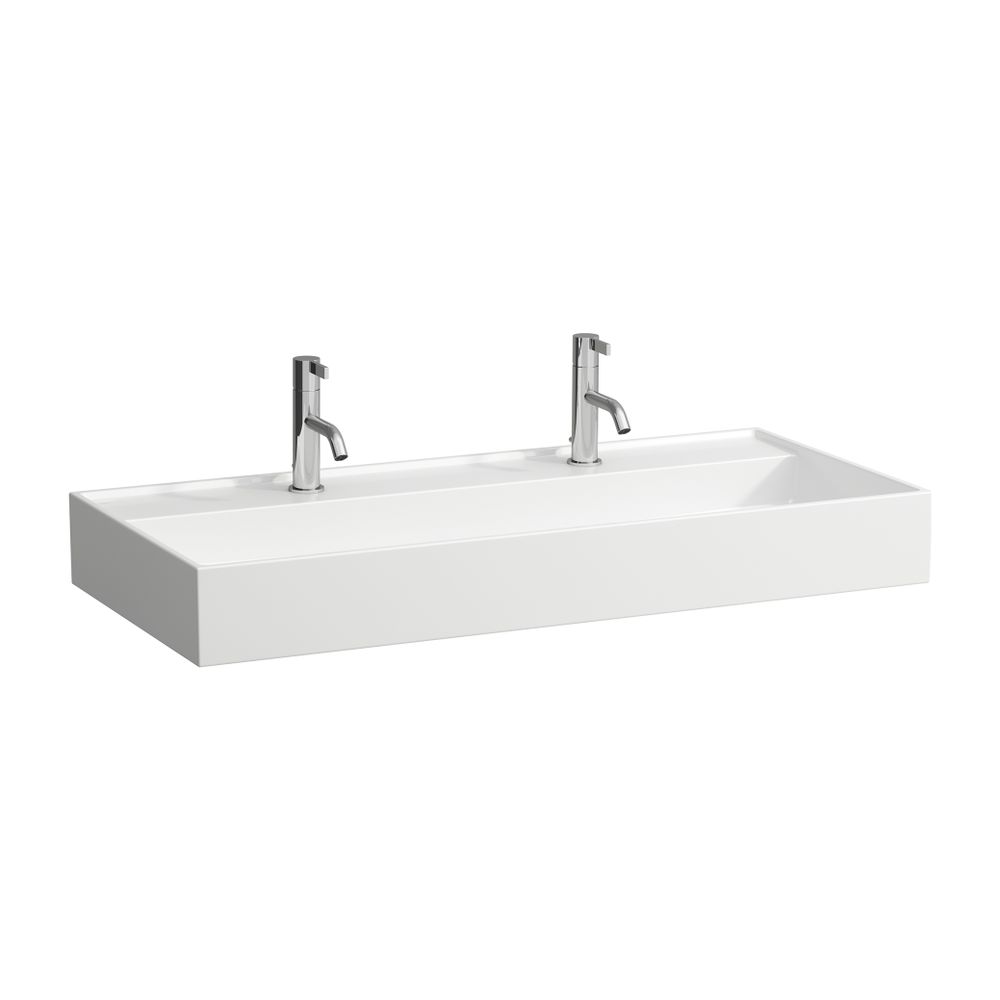 Laufen Aufsatzwaschtisch Kartell 460x1000x145mm, Weiß LCC, 1 Hahnloch, links/rec... LAUFEN-H8163374001151 7612738011451 (Abb. 1)
