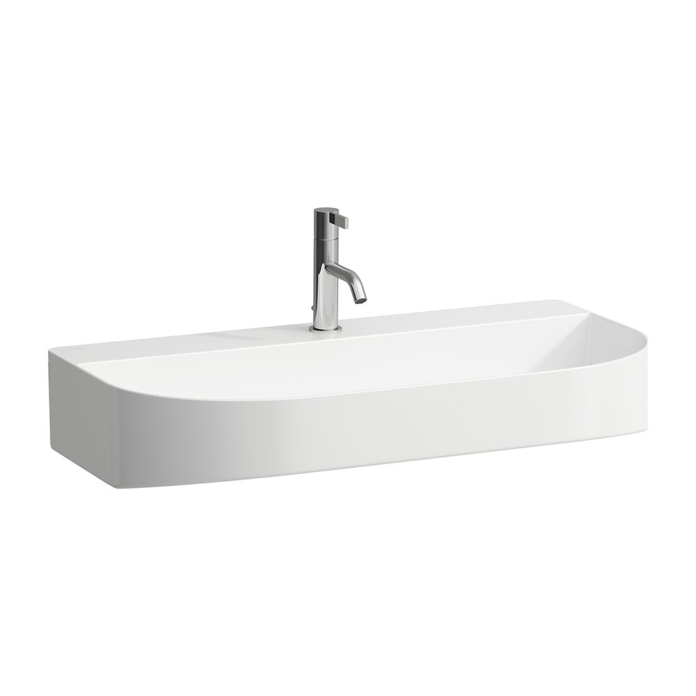 Laufen Aufsatzwaschtisch Sonar 420x800x165mm, Weiß, 1 Hahnloch, ohne Überlauf, K... LAUFEN-H8163440001561 7612738009229 (Abb. 1)