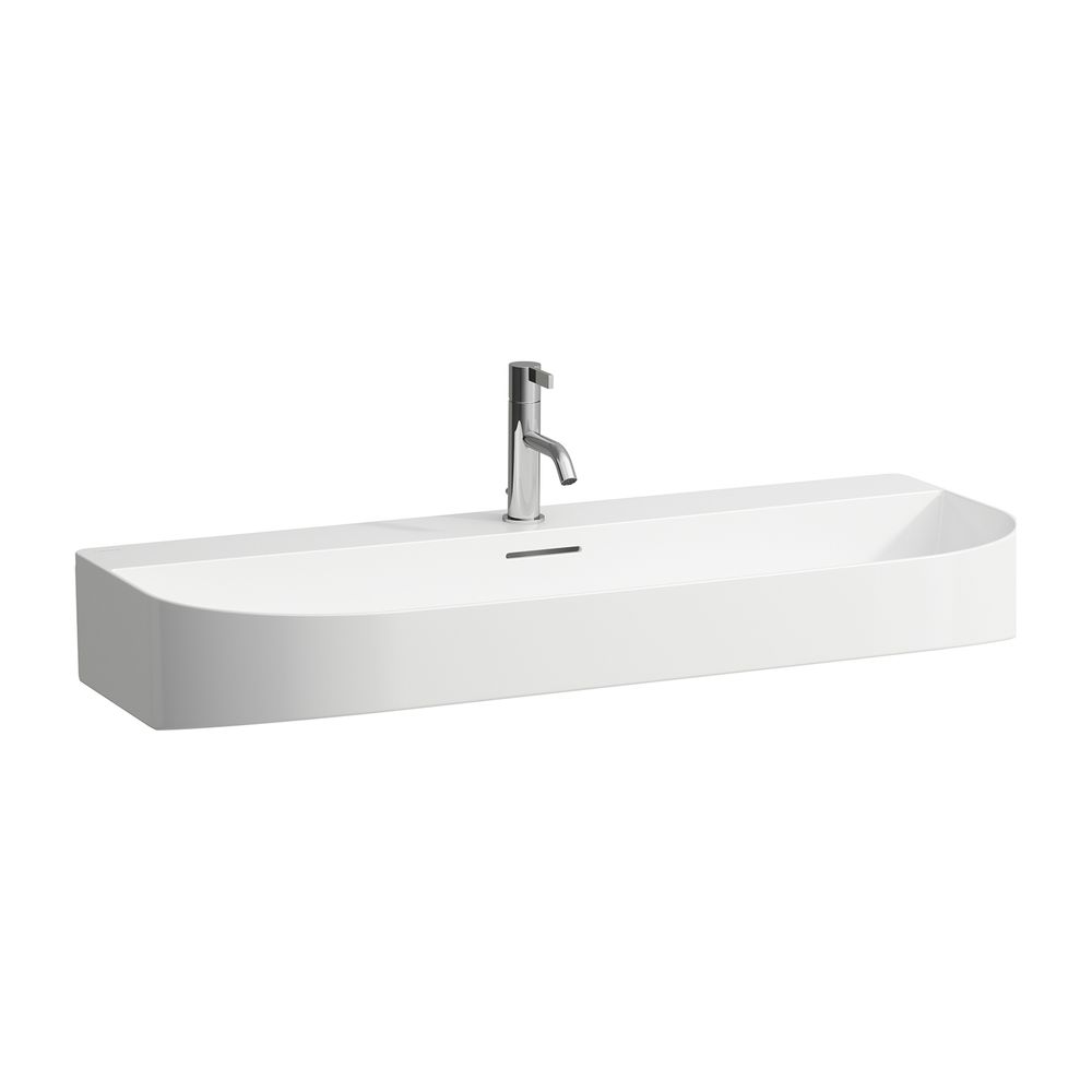 Laufen Aufsatzwaschtisch Sonar 420x1000x145mm, Weiß LCC, 3 Hahnlöcher mit Überla... LAUFEN-H8163474001081 7612738933746 (Abb. 1)