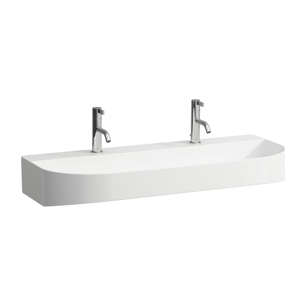 Laufen Aufsatzwaschtisch Sonar 420x1000x145mm, Weiß LCC, 1 Hahnloch, links/recht... LAUFEN-H8163474001151 7612738978891 (Abb. 1)