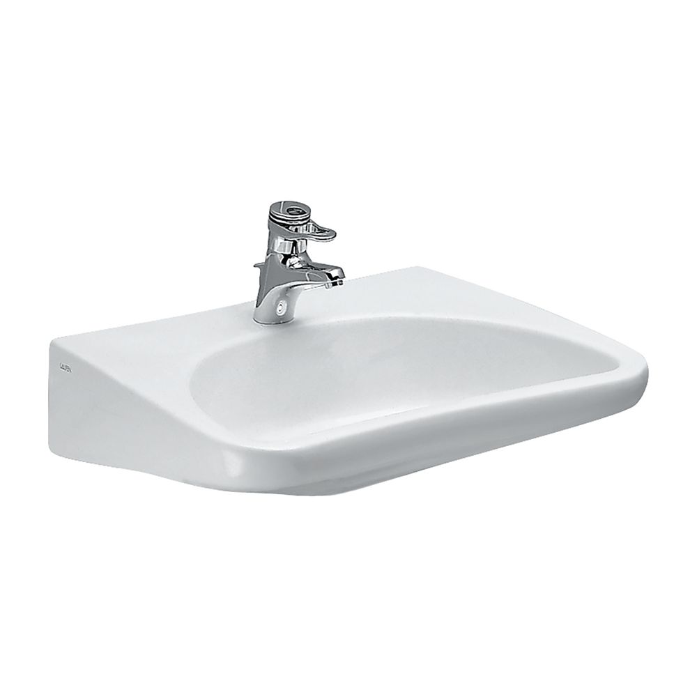 Laufen Waschtisch barrierefrei REHAB 550x660x190mm, Weiß, 1 Hahnloch, ohne Überl... LAUFEN-H8106030001041 4014804133631 (Abb. 1)