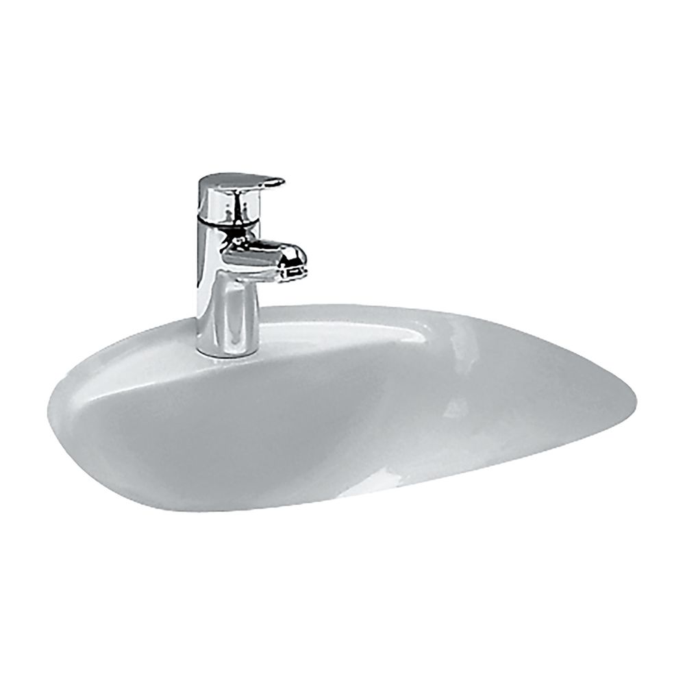 Laufen Einbauwaschtisch von unten BIJOU 405x450x205mm, Weiß, 1 Hahnloch, ohne Üb... LAUFEN-H8112200001111 4014804011922 (Abb. 1)