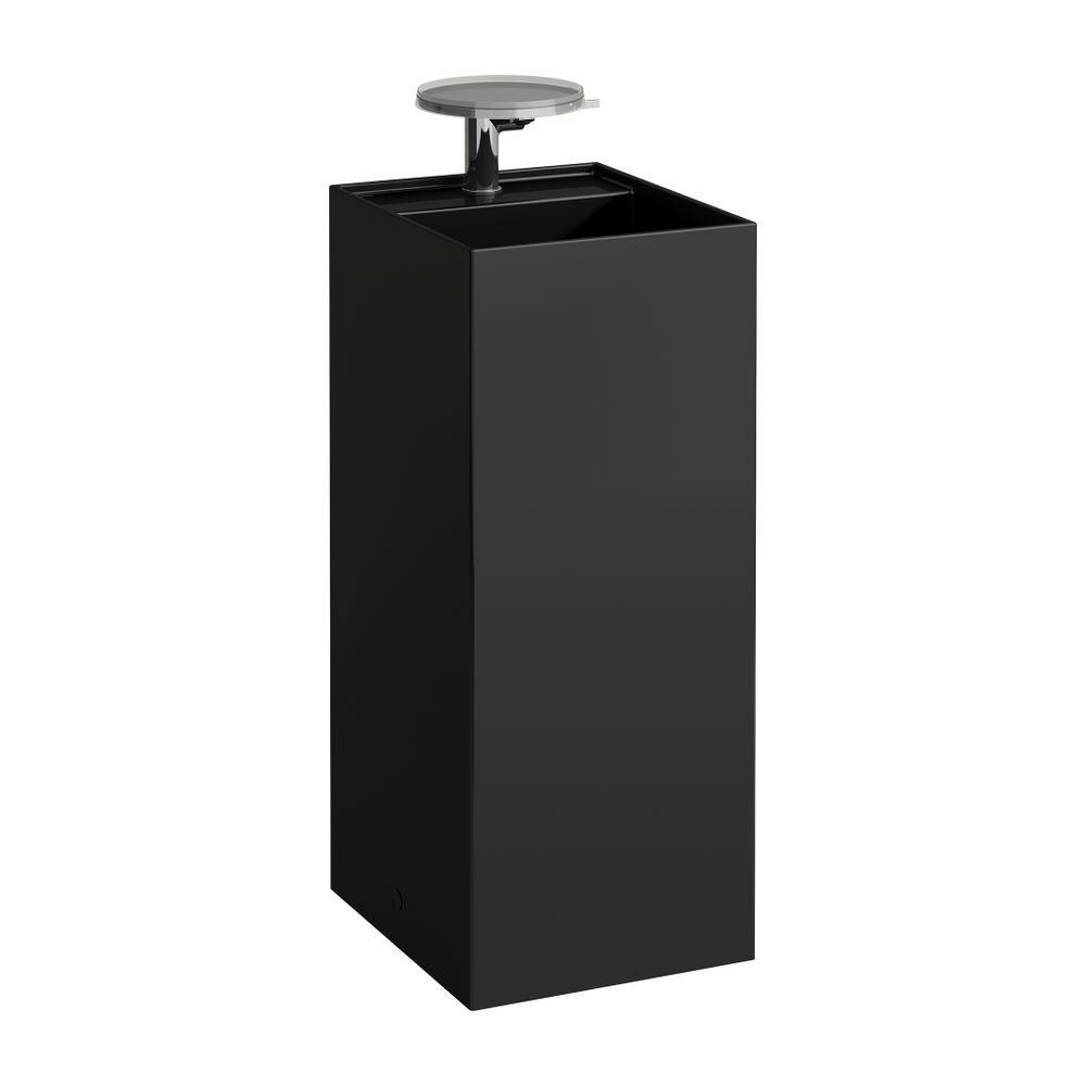 Laufen Waschtisch freistehend Kartell 435x375x900mm, glänzend Schwarz, 2 Hahnlöc... LAUFEN-H8113310208151 7612738352608 (Abb. 1)