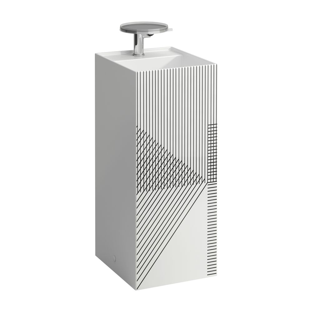 Laufen Waschtisch freistehend Kartell 435x375x900mm, 1 Hahnloch, ohne Überlauf L... LAUFEN-H811331D011111 7612738919733 (Abb. 1)