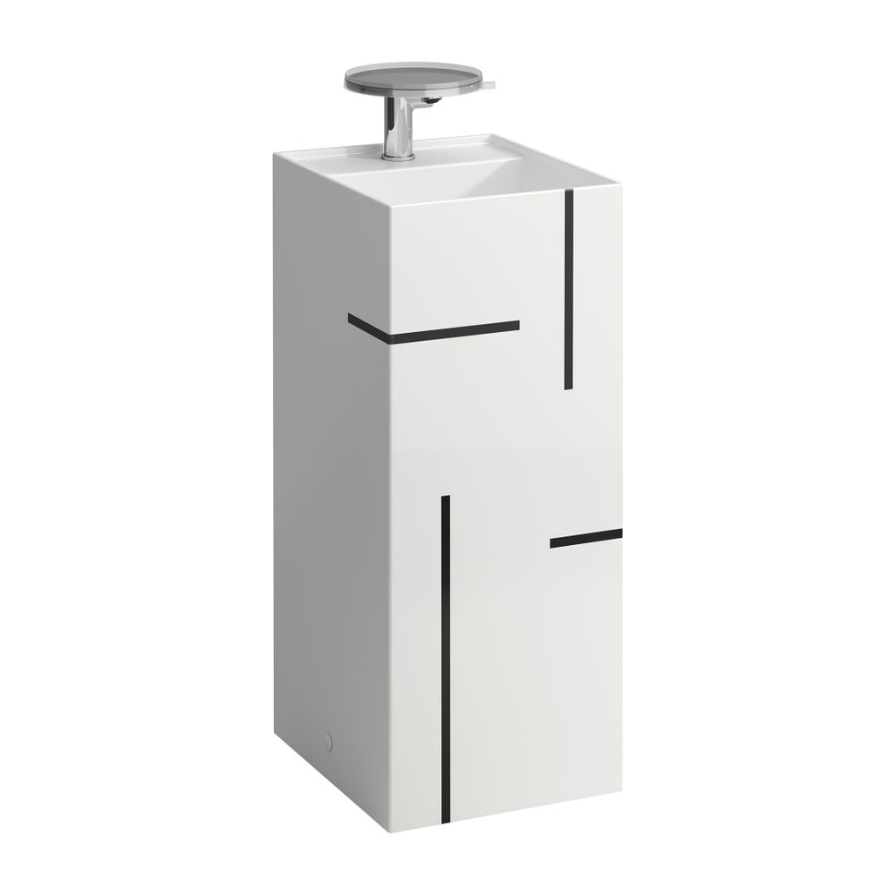 Laufen Waschtisch freistehend Kartell 435x375x900mm, Schwarz, 1 Hahnloch, ohne Ü... LAUFEN-H811331D021111 7612738919740 (Abb. 1)