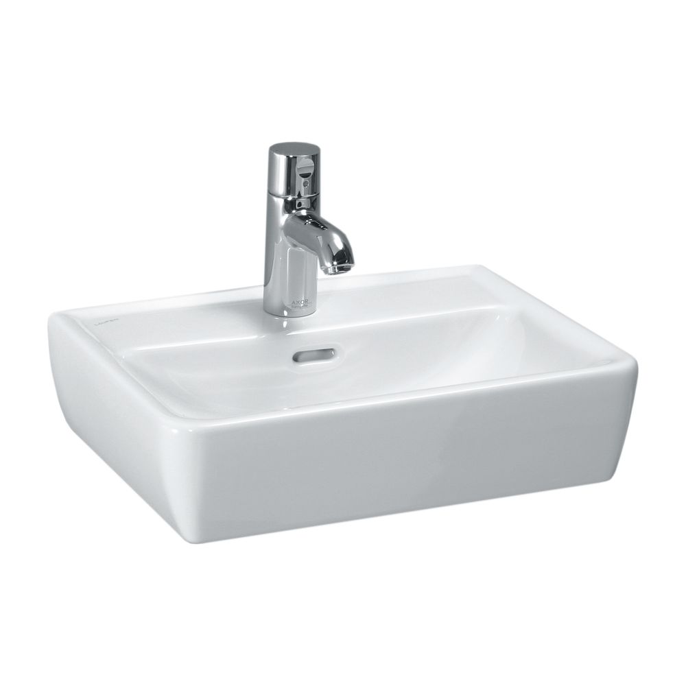 Laufen Aufsatzhandwaschbecken Laufen Pro A 340x450x145mm, Weiß, 1 Hahnloch, mit ... LAUFEN-H8119520001041 4014804478428 (Abb. 1)