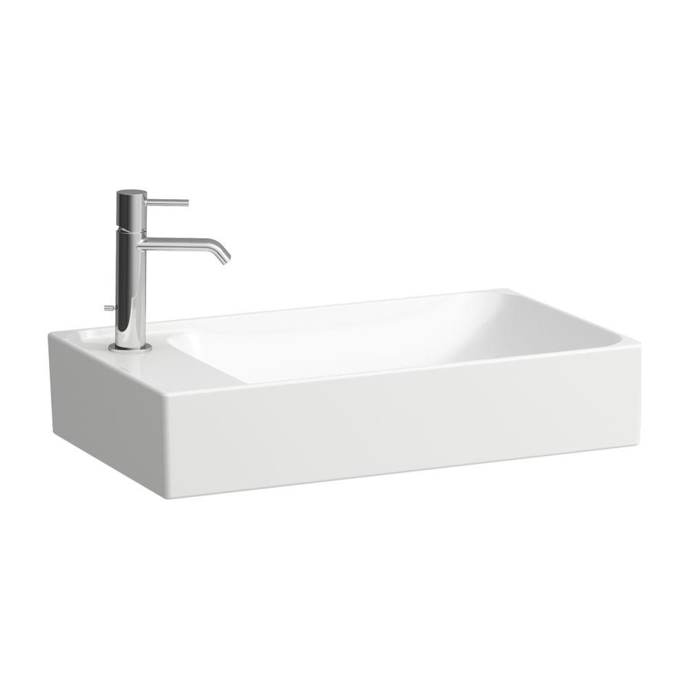 Laufen Waschtisch-Schale MEDA 350x600x150mm, Weiß LCC, asym., 1 Hahnloch links, ... LAUFEN-H8121134001131 7612738096502 (Abb. 1)