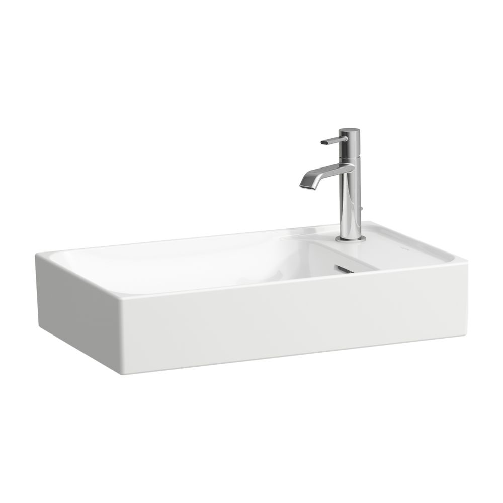 Laufen Waschtisch-Schale MEDA 350x600x150mm, Weiß LCC, asym., 1 Hahnloch, rechts... LAUFEN-H8121134001061 7612738096663 (Abb. 1)