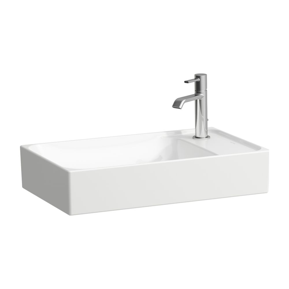 Laufen Waschtisch-Schale MEDA 350x600x150mm, Weiß LCC, asym., 1 Hahnloch, rechts... LAUFEN-H8121134001141 7612738096724 (Abb. 1)
