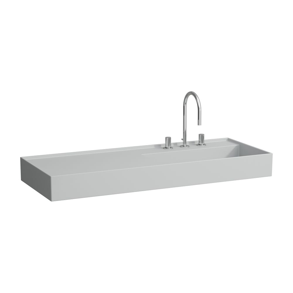 Laufen Waschtisch Kartell 460x1200x150mm, Mattgrau, 1 Hahnloch, ohne Überlauf, A... LAUFEN-H8133337591111 7612738956707 (Abb. 1)