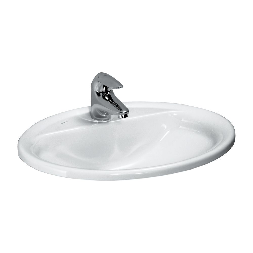 Laufen Einbauwaschtisch von oben Laufen Pro B 440x560x165mm, Weiß, 1 Hahnloch, m... LAUFEN-H8139510001041 4014804398177 (Abb. 1)