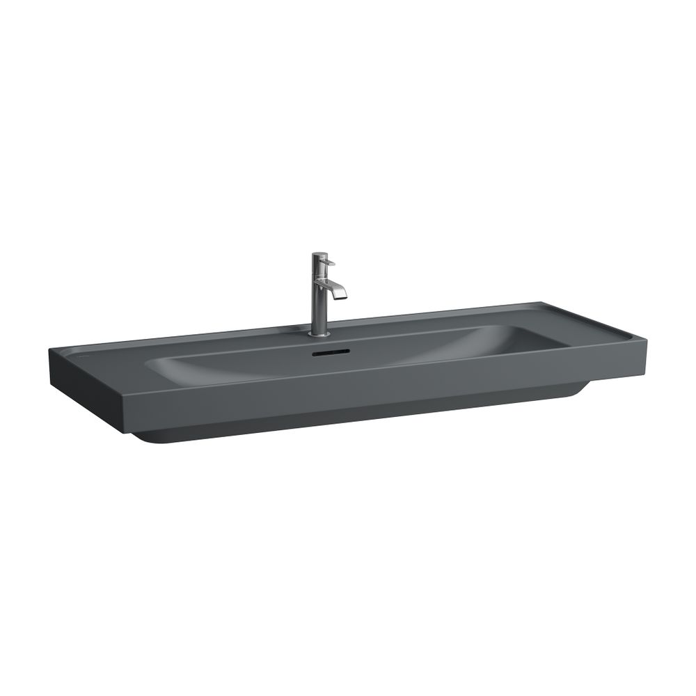 Laufen Waschtisch MEDA 460x1200x160mm, Mattgraphit, Ablage links/rechts, 1 Hahnl... LAUFEN-H8141117581071 7612738067045 (Abb. 1)
