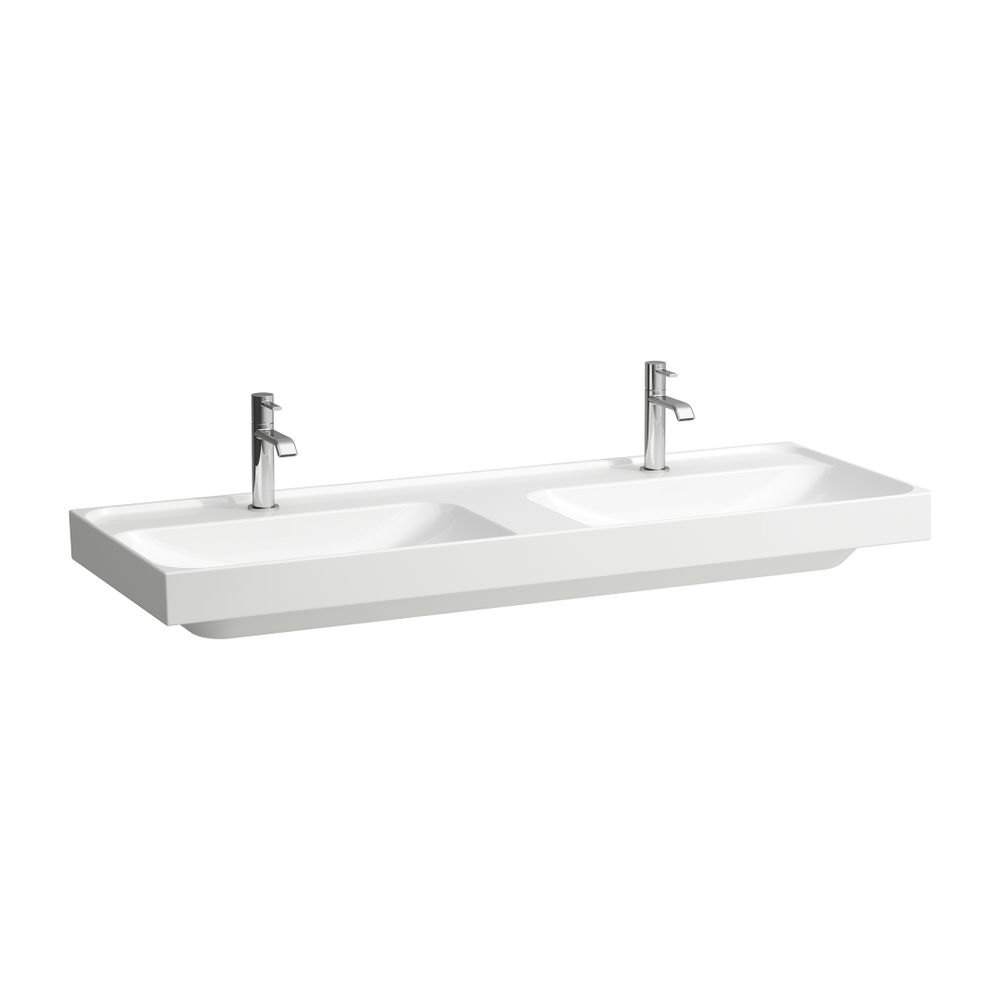 Laufen Doppelwaschtisch, MEDA, 460x1300x160mm, Weiß LCC, 1 Hahnloch, ohne Überla... LAUFEN-H8141124001111 7612738067625 (Abb. 1)