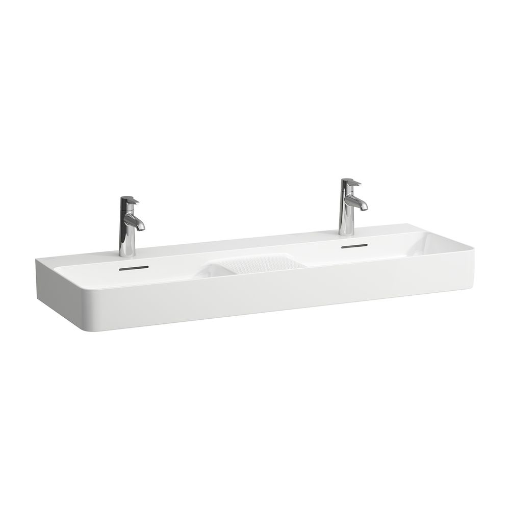 Laufen Doppelwaschtisch VAL 420x12000x155x155mm, Active Weiß LCC, 1 Hahnloch, oh... LAUFEN-H814282A001561 7612738087234 (Abb. 1)