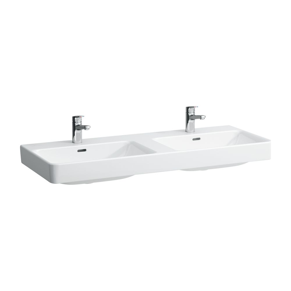 Laufen Doppelwaschtisch Laufen Pro S 465x1200x175mm, Weiß LCC, ohne Hahnloch, mi... LAUFEN-H8149664001091 7612738353087 (Abb. 1)