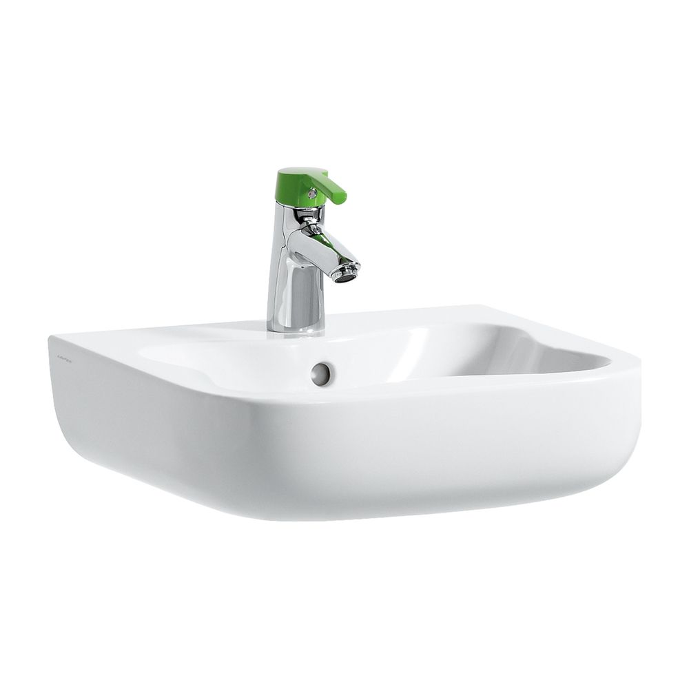 Laufen Waschtisch Florakids 410x450x150mm, Weiß, 1 Hahnloch, mit Überlauf... LAUFEN-H8150310001041 4014804727687 (Abb. 1)