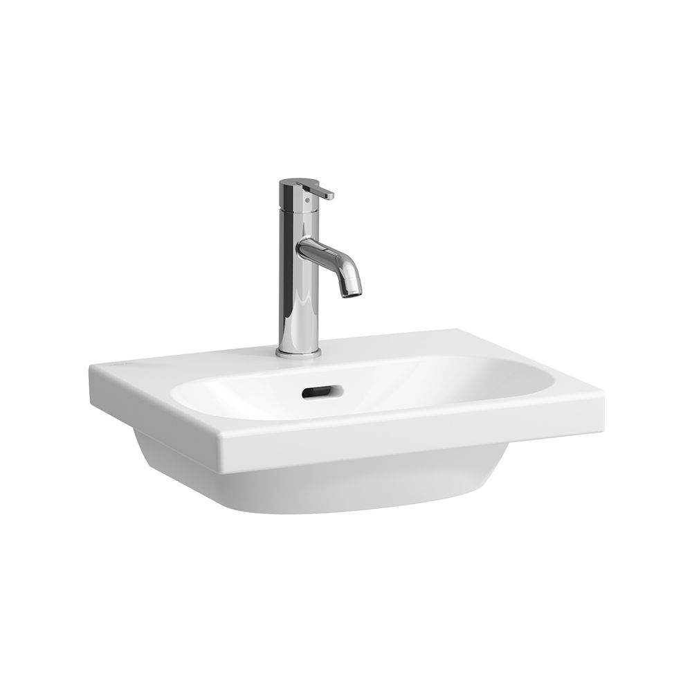 Laufen Handwaschbecken LUA 350x450x135mm, Weiß, 1 Hahnloch, mit Überlauf... LAUFEN-H8150810001041 7612738981365 (Abb. 1)