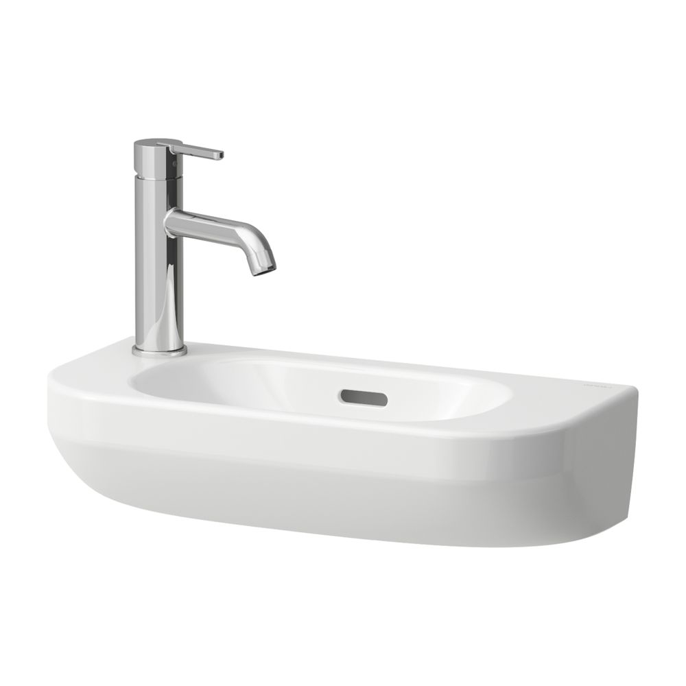 Laufen Waschtisch LUA 500x230x145mm, Weiß, asymmetrisch Becken rechts 1 Hahnloch... LAUFEN-H8150820001051 7612738032180 (Abb. 1)