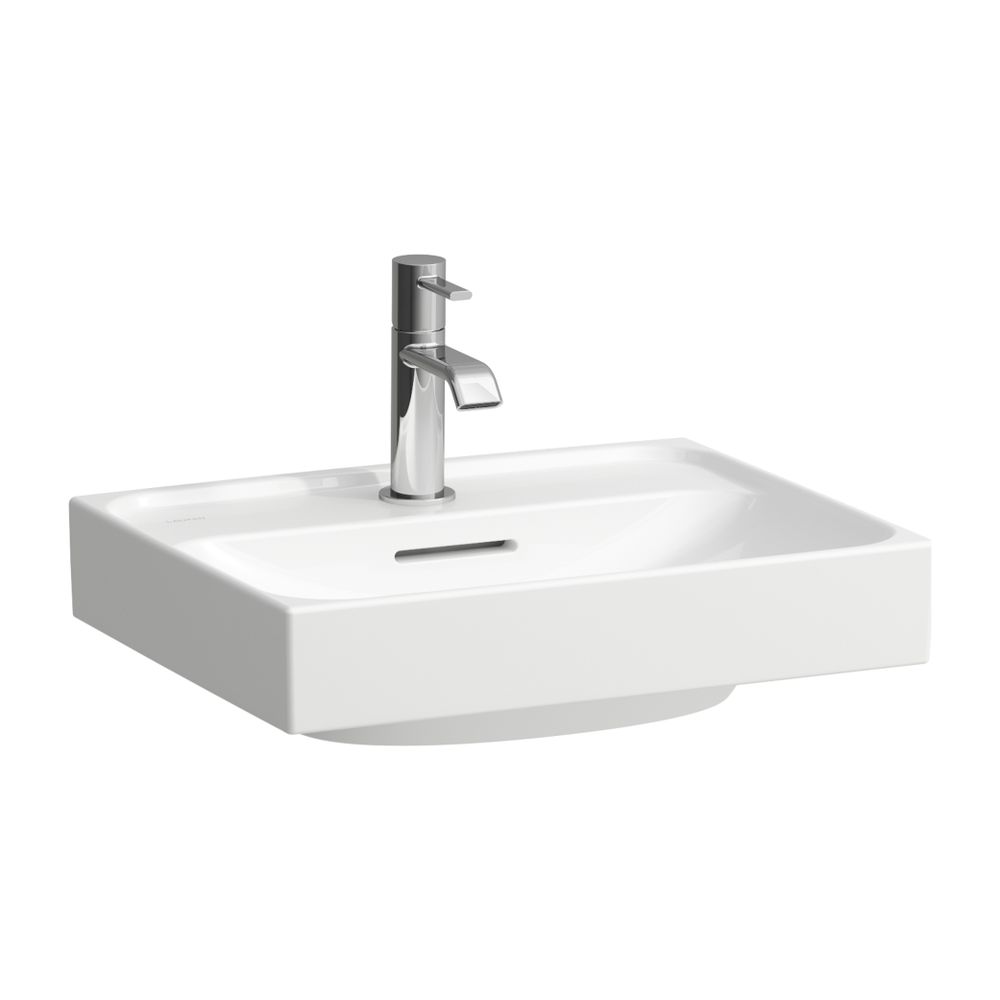 Laufen Handwaschbecken, MEDA, 350x450x130mm, Weiß, 1 Hahnloch, mit Überlauf... LAUFEN-H8151110001041 7612738062682 (Abb. 1)
