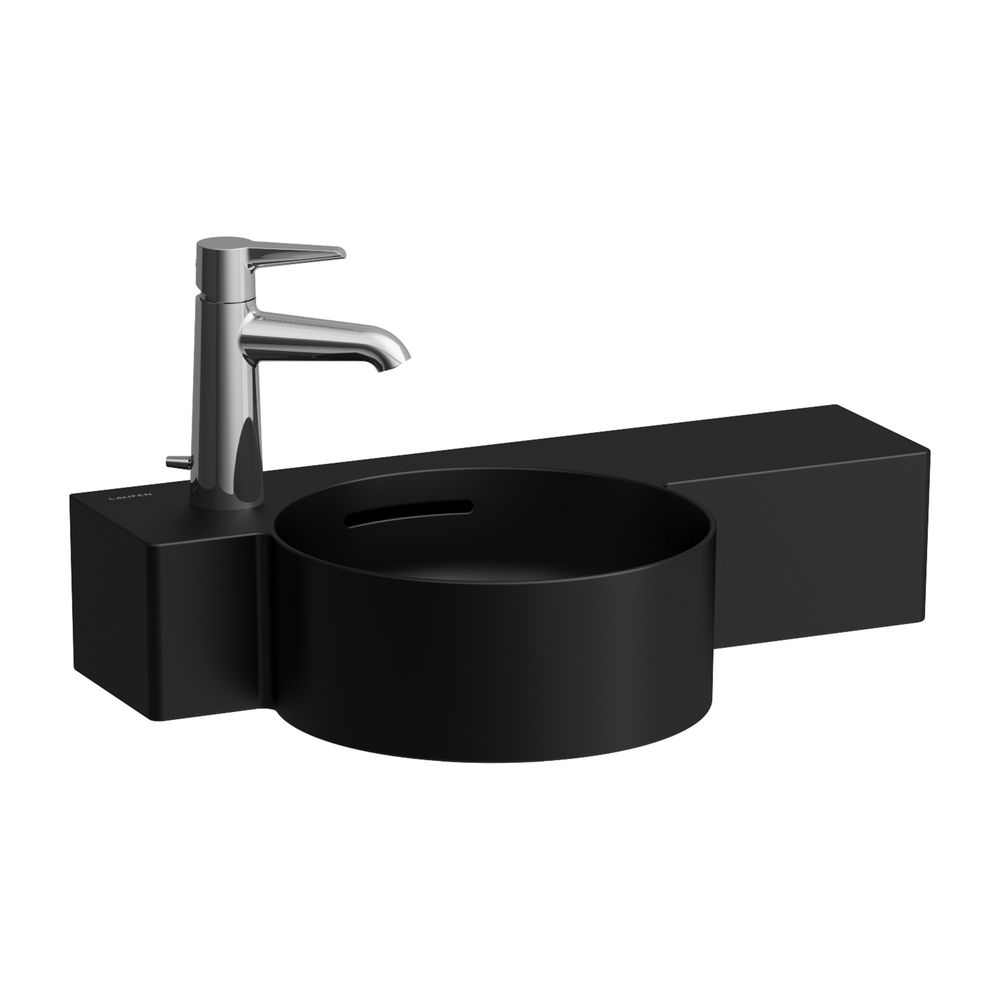 Laufen Handwaschbecken VAL 315x550x155mm, Mattschwarz, ohne Hahnloch, mit Überla... LAUFEN-H8152837161091 7612738034450 (Abb. 1)