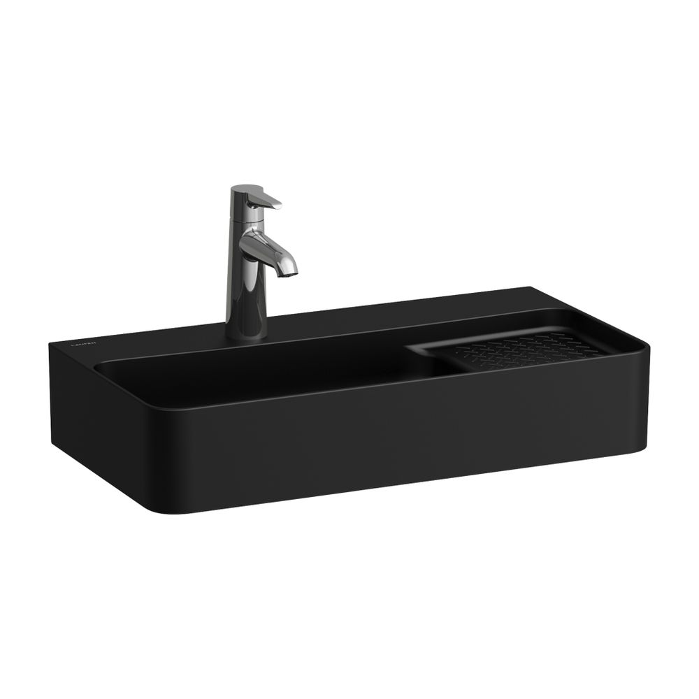 Laufen Waschtisch kompakt VAL 310x600x155mm, Mattschwarz, 1 Hahnloch, ohne Überl... LAUFEN-H8152857161561 7612738034689 (Abb. 1)
