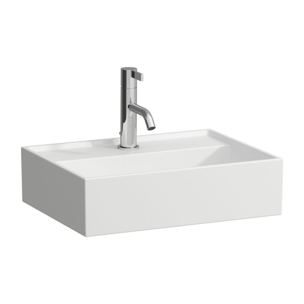Laufen Handwaschbecken Kartell 340x450x140mm, Mattweiß, 1 Hahnloch, ohne Überlau... LAUFEN-H8153307571561 7612738009700 (Abb. 1)