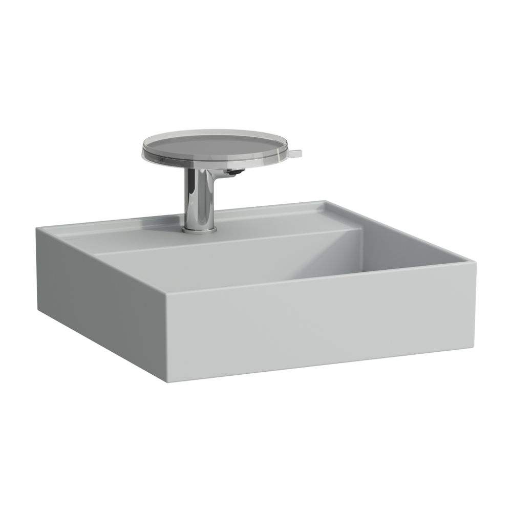 Laufen Handwaschbecken Kartell 460x460x150mm, Mattgrau, 3 Hahnlöcher, ohne Überl... LAUFEN-H8153317591581 7612738287955 (Abb. 1)