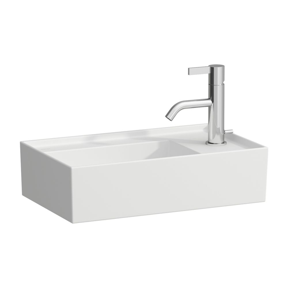 Laufen Handwaschbecken Kartell 280x460x150mm, Mattweiß, asym. 1 Hahnloch, ohne Ü... LAUFEN-H8153347571111 7612738340810 (Abb. 1)