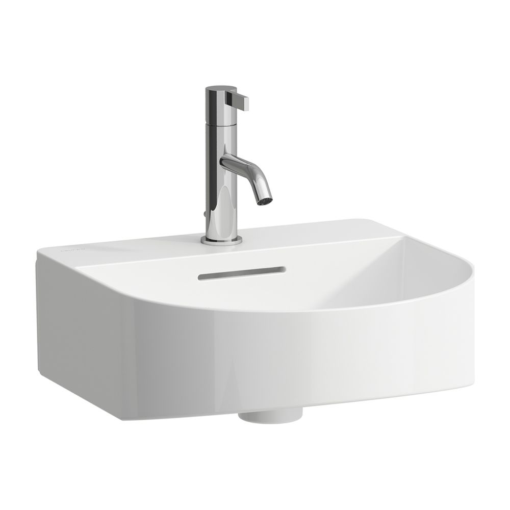 Laufen Aufsatzhandwaschbecken Sonar 420x410x170mm, Weiß, 1 Hahnloch, mit Überlau... LAUFEN-H8163410001041 7612738916695 (Abb. 1)