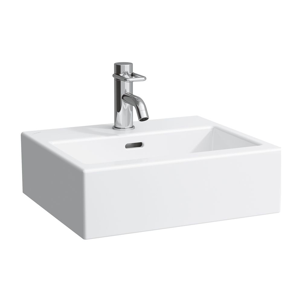 Laufen Aufsatzhandwaschbecken Living City 380x450x155mm, Weiß, 1 Hahnloch, mit Ü... LAUFEN-H8154330001041 4014804743168 (Abb. 1)