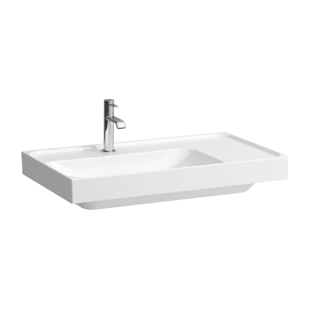 Laufen Waschtisch MEDA 460x800x160mm, Mattweiß, Ablage rechts, 3 Hahnlöcher, ohn... LAUFEN-H8171167571581 7612738064389 (Abb. 1)