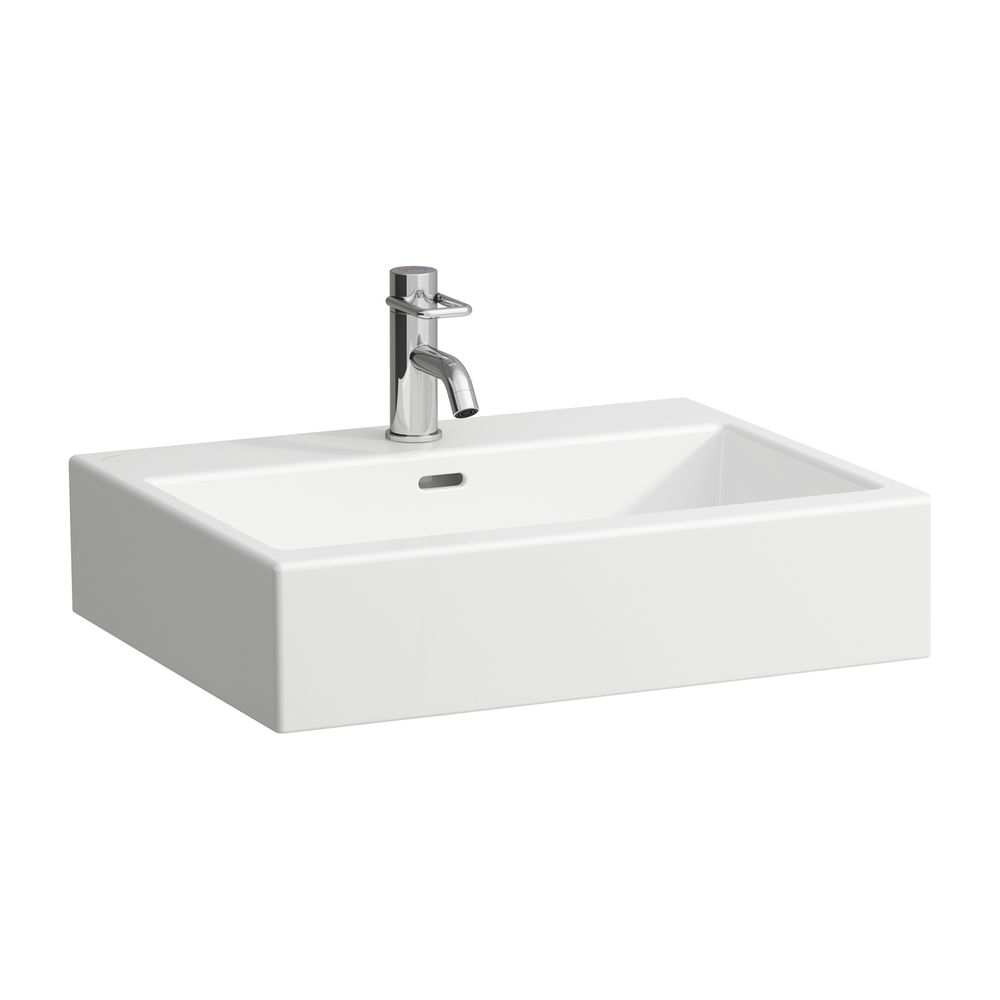 Laufen Aufsatzwaschtisch Living City 460x600x155mm, Weiß, 3 Hahnlöcher mit Überl... LAUFEN-H8174340001081 4014804918993 (Abb. 1)