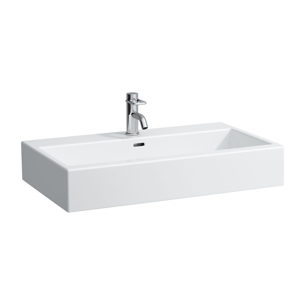 Laufen Aufsatzwaschtisch Living City 460x800x155mm, Weiß, ohne Hahnloch, mit Übe... LAUFEN-H8174370001091 4014804956391 (Abb. 1)