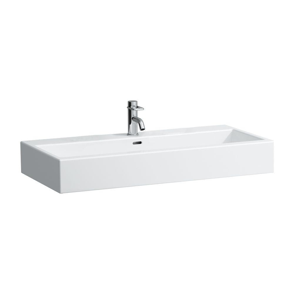 Laufen Waschtisch Living City 460x1000x155mm, Weiß, 1 Hahnloch, mit Überlauf... LAUFEN-H8184370001041 4014804957084 (Abb. 1)