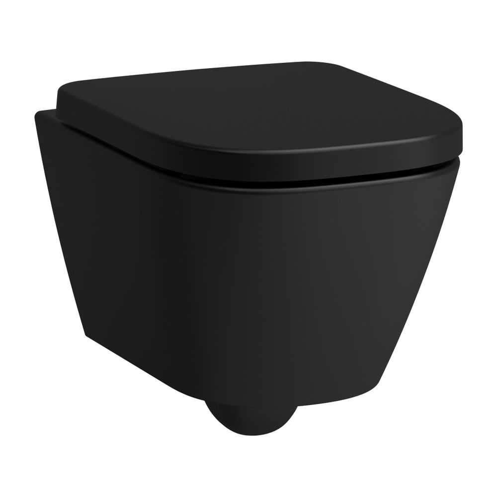 Laufen Wand-WC Advanced, verdeckte Befestigung, MEDA, 490x360mm, Mattschwarz, Si... LAUFEN-H8201137160001 7612738064686 (Abb. 1)