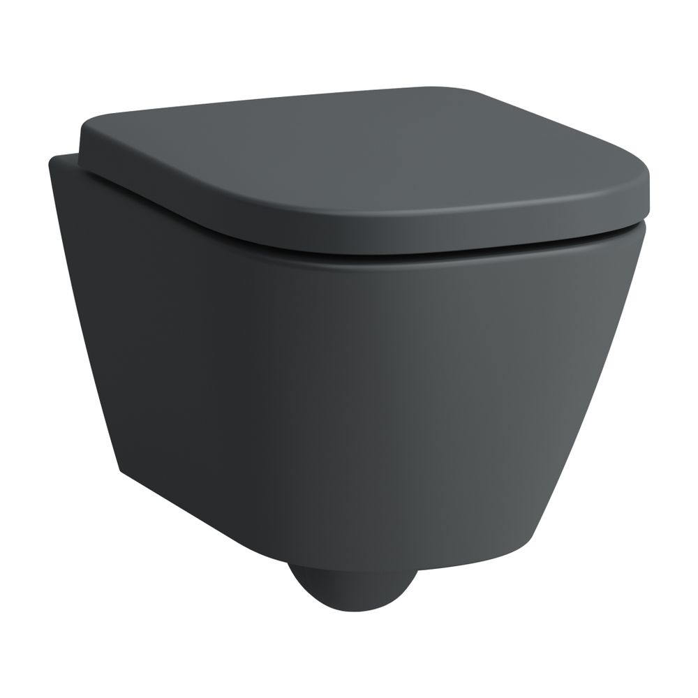 Laufen Wand-WC Advanced, verdeckte Befestigung, MEDA, 490x360mm, Graphit, Silent... LAUFEN-H8201137580001 7612738064679 (Abb. 1)