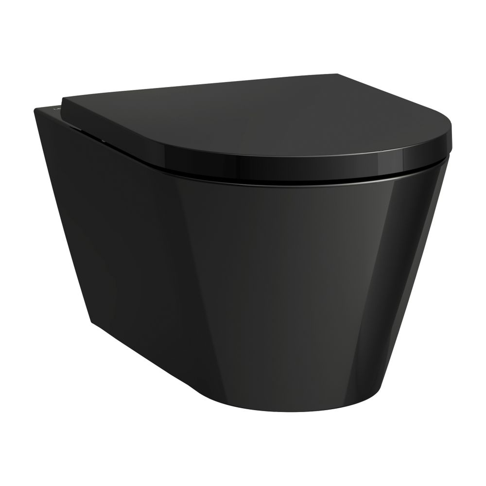 Laufen Wand-WC, Kartell, 545x370x340mm, glänzend Schwarz, Silent-Flush, Tiefspül... LAUFEN-H8213310200001 7612738990763 (Abb. 1)