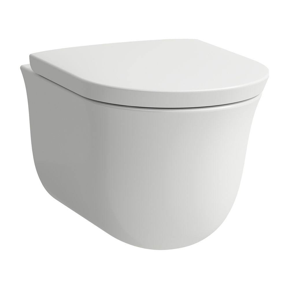 Laufen Tiefspül-WC wandhängend The New Classic 530x370mm, Mattweiß, spülrandlos... LAUFEN-H8208517570001 7612738935702 (Abb. 1)