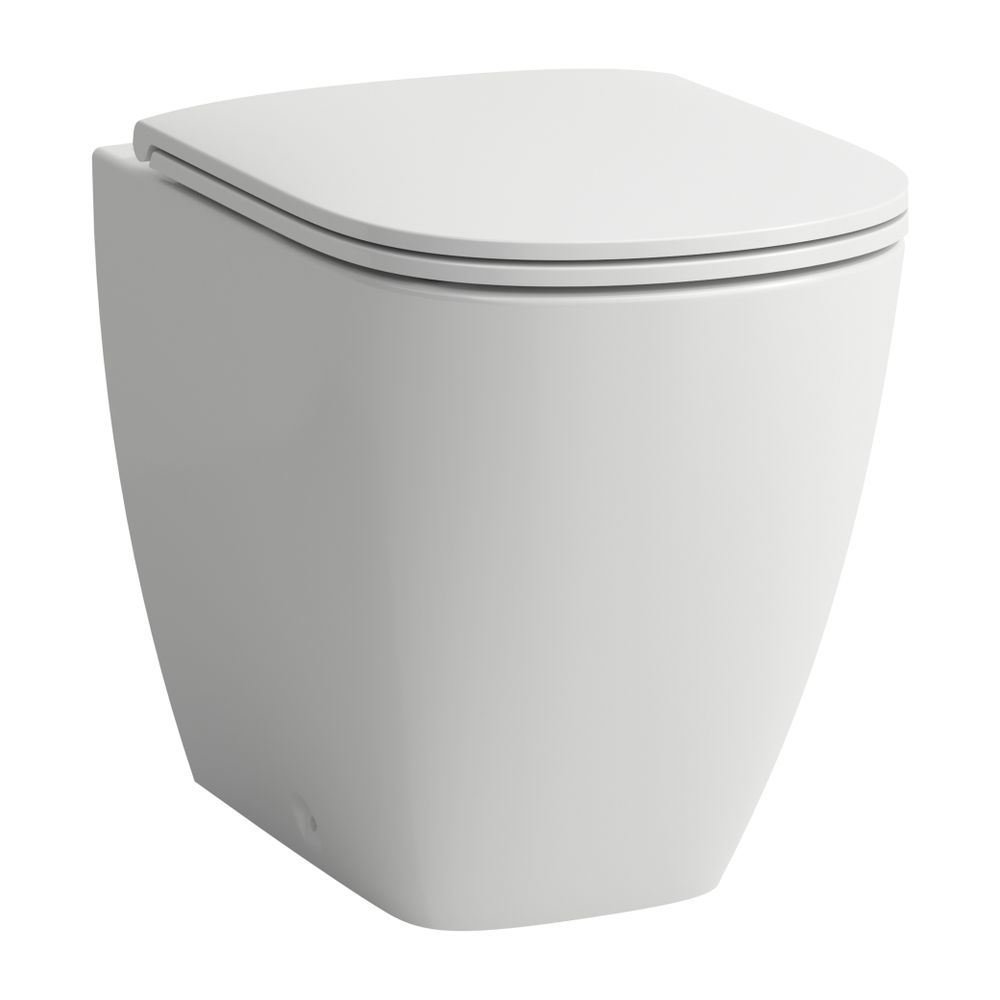 Laufen Stand-Tiefspül-WC LUA, 520x360x420mm, Weiß LCC, spülrandlos, Abgang waage... LAUFEN-H8230814000001 7612738058661 (Abb. 1)