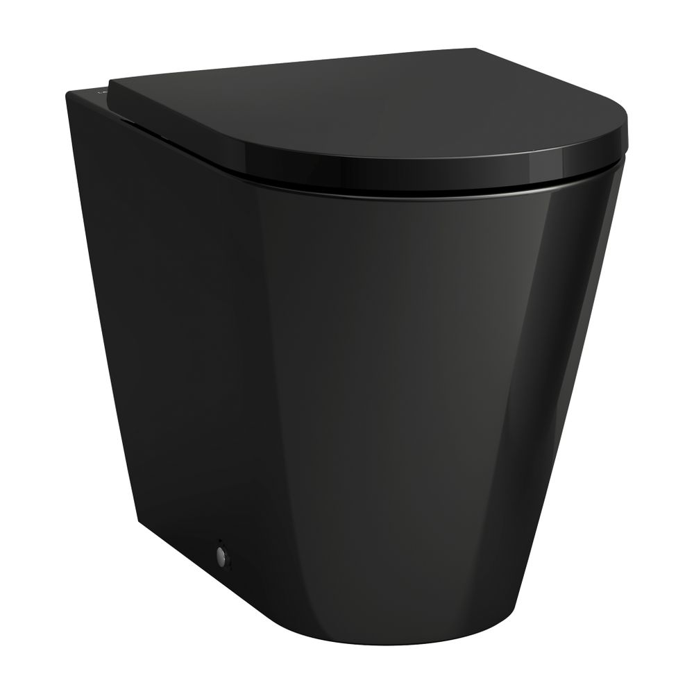 Laufen Stand-Tiefspül-WC Kartell 560x370x430mm, glänzend Schwarz, spülrandlos Ab... LAUFEN-H8233370200001 7612738941154 (Abb. 1)