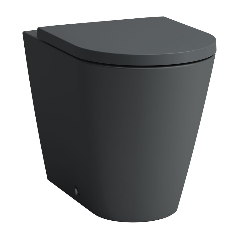 Laufen Stand-Tiefspül-WC Kartell 560x370x430mm, Mattgraphit, spülrandlos Abgang ... LAUFEN-H8233377580001 7612738016234 (Abb. 1)