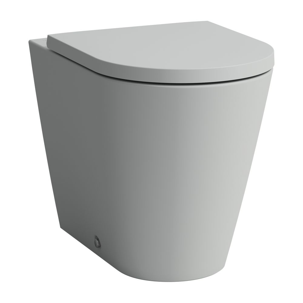 Laufen Stand-Tiefspül-WC Kartell 560x370x430mm, Mattgrau, spülrandlos Abgang waa... LAUFEN-H8233377590001 7612738016241 (Abb. 1)