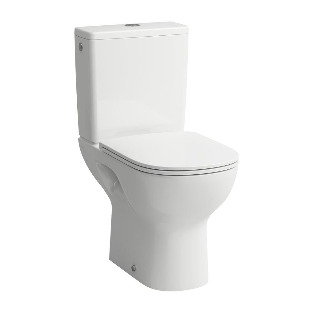 Laufen Stand-Tiefspül-WC LUA 650x360x420mm, Weiß, spülrandlos Abgang waagrecht... LAUFEN-H8240860000001 7612738982232 (Abb. 1)