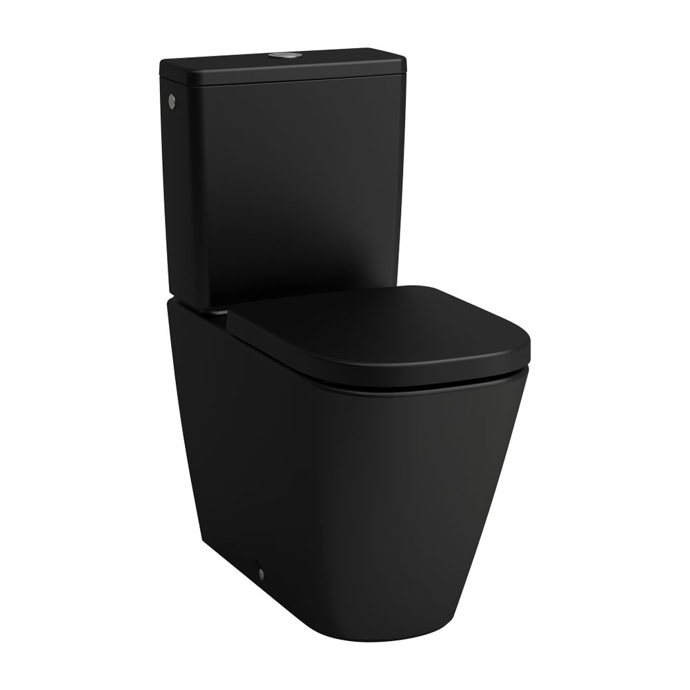 Laufen Stand-Tiefspül-WC MEDA, 680x360x430mm, Mattschwarz, für aufges. SPK, Sile... LAUFEN-H8241117160001 7612738069414 (Abb. 1)